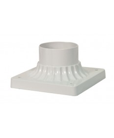 Nuvo Lighting 25/1205 Aluminum Post Base White Finish 6 in. Square