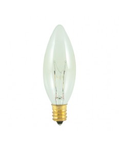 Bulbrite 490125 | 25 Watt Incandescent B8 Torpedo Chandelier Bulb