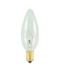 Bulbrite 400425 | 25 Watt Incandescent B10 Torpedo Chandelier Bulb 