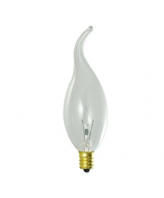 Bulbrite 414025 | 25 Watt Incandescent CA11 Teardrop Chandelier Bulb