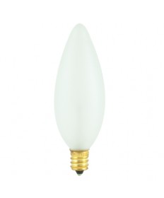 Bulbrite 401025 | 25 Watt Incandescent B10 Torpedo Chandelier Bulb