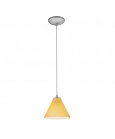 Access Lighting 28004-1C-BS/AMB Sydney Oriental Glass Pendant