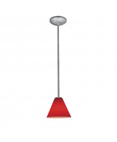 Access Lighting 28004-1R-BS/RED Janine Oriental Glass Pendant