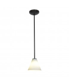 Access Lighting 28004-1R-ORB/WHT Janine Oriental Glass Pendant