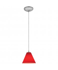 Access Lighting 28004-1C-BS/RED Sydney Oriental Glass Pendant