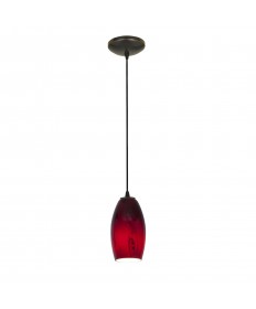 Access Lighting 28011-3C-ORB/RUSKY Merlot 1-Light Pendant