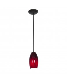 Access Lighting 28011-1R-ORB/RUSKY Merlot 1-Light Pendant