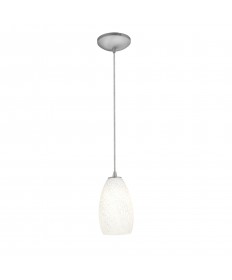 Access Lighting 28012-1C-BS/WHST Sydney Glass Pendant