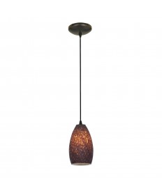 Access Lighting 28012-1C-ORB/BRST Sydney Glass Pendant