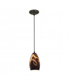 Access Lighting 28012-1C-ORB/ICA Sydney Glass Pendant