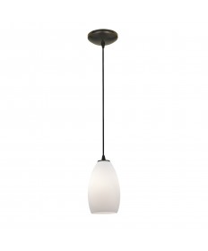 Access Lighting 28012-1C-ORB/OPL Sydney Glass Pendant