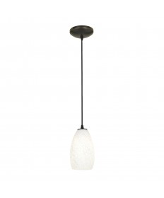 Access Lighting 28012-1C-ORB/WHST Sydney Glass Pendant