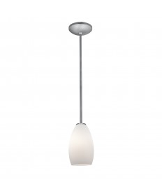 Access Lighting 28012-1R-BS/OPL Janine Glass Pendant