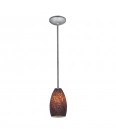 Access Lighting 28012-1R-BS/BRST Janine Glass Pendant