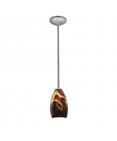 Access Lighting 28012-1R-BS/ICA Janine Glass Pendant