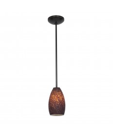 Access Lighting 28012-1R-ORB/BRST Janine Glass Pendant