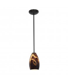 Access Lighting 28012-1R-ORB/ICA Janine Glass Pendant