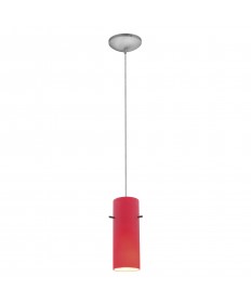 Access Lighting 28030-4C-BS/RED Cylinder 1-Light Pendant