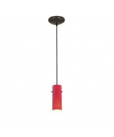 Access Lighting 28030-1C-ORB/RED Cylinder 1-Light Pendant