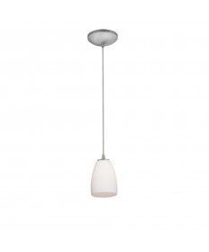 Access Lighting 28069-1C-BS/OPL Sydney Cone Glass Pendant