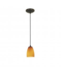 Access Lighting 28069-1C-ORB/AMB Sydney Cone Glass Pendant