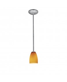 Access Lighting 28069-1R-BS/AMB Janine Inari Cone Glass Pendant