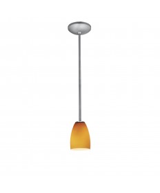 Access Lighting 28069-1R-BS/AMB Janine Inari Cone Glass Pendant