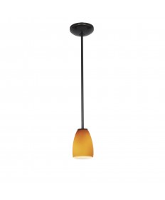 Access Lighting 28069-1R-ORB/AMB Janine Inari Cone Glass Pendant