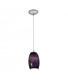 Access Lighting 28078-1C-BS/PLS Sydney Cone Glass Pendant