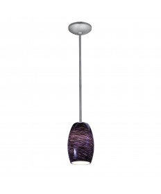 Access Lighting 28078-1R-BS/PLS Janine Cone Glass Pendant