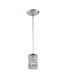 ELK Lighting 2997/1A Optix 1 Light Pendant in Polished Chrome