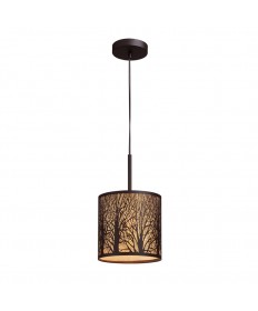 ELK Lighting 31073/1 Woodland Sunrise 1 Light Pendant in Aged Bronze