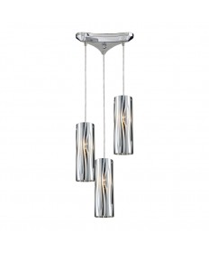 ELK Lighting 31078/3 Chromia 3 Light Pendant in Polished Chrome