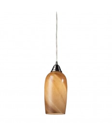 ELK Lighting 31137/1 Sandstone 1 Light Pendant in Satin Nickel