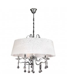 PLC Lighting 34128 PC 5 Light Chandelier Lily Collection