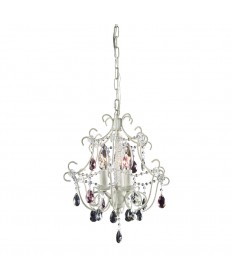 ELK Lighting 4041/3 Minique 3 Light Chandelier in Antique White