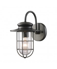 ELK Lighting 42284/1 Portside 1 Light Outdoor Sconce in Matte Black