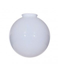 Satco 50/155 Blown Glossy Opal Ball Fitter-opening 4'' Outside Diameter 12''