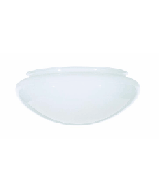 Satco 50/329 Satco 50-329 Sprayed Inside White Mushroom Glass 7-1/2" Diameter 5-7/8" Fitter