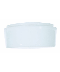 Satco 50/336 Satco 50-336 Sprayed Inside White Drum Glass 10-5/8" Diameter 9-7/8" Fitter 