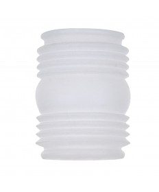 Satco 50/503 12" RUFFLED SQ CLEAR WHEAT Glassware & Shades Light Bulb