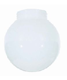 Satco 50/727 Satco 50-727 Lexan White Ball/Globe 6 inch Diameter, 3-11/64" Fitter