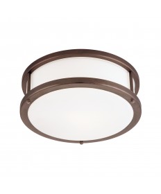 Access Lighting 50079LEDD-BRZ/OPL Conga Dimmable LED Flush Mount