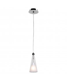 Access Lighting 50543LEDDLP-CH/CLOP Icicle Fused Clear & Opal Glass