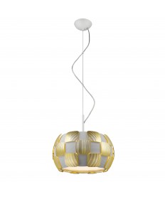 Access Lighting 50904LEDD-WH/GLD Layers (m) Dimmable LED Pendant