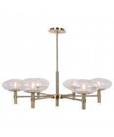 Access Lighting 52093LEDDLP-BB/CLR Grand 6-Light Round Chandelier