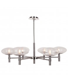 Access Lighting 52093LEDDLP-BS/CLR Grand 6-Light Round Chandelier