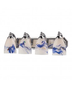 ELK Lighting 570-4C-MT 4 Light Vanity in Polished Chrome and Mountain Glass