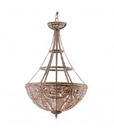 ELK Lighting 5965/4 Elizabethan 4 Light Pendant in Dark Bronze