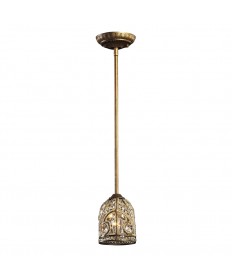 ELK Lighting 5972/1 Elizabethan 1 Light Pendant in Dark Bronze